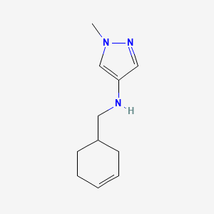 N-(cyclohex-3-en-1-ylmethyl)-1-methyl-1H-pyrazol-4-amine