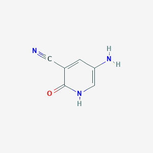 molecular formula C6H5N3O B13310316 5-Amino-2-oxo-1,2-dihydropyridine-3-carbonitrile CAS No. 1183402-93-8