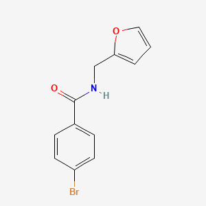 molecular formula C12H10BrNO2 B1331039 4-溴-N-(呋喃-2-基甲基)苯甲酰胺 CAS No. 312587-75-0