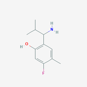 2-(1-Amino-2-methylpropyl)-5-fluoro-4-methylphenol