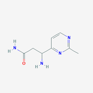 3-Amino-3-(2-methylpyrimidin-4-yl)propanamide