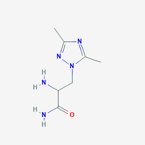 2-amino-3-(dimethyl-1H-1,2,4-triazol-1-yl)propanamide