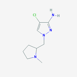 4-Chloro-1-[(1-methylpyrrolidin-2-yl)methyl]-1H-pyrazol-3-amine