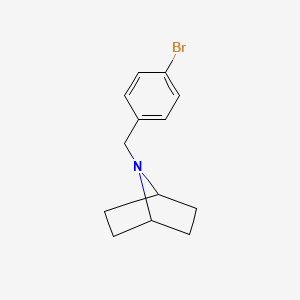 molecular formula C13H16BrN B13310563 7-[(4-Bromophenyl)methyl]-7-azabicyclo[2.2.1]heptane 