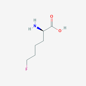 molecular formula C6H12FNO2 B13310568 (2R)-2-Amino-6-fluorohexanoic acid 