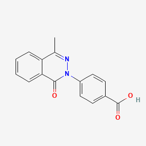 molecular formula C16H12N2O3 B1331057 4-(4-甲基-1-氧代酞嗪-2(1H)-基)苯甲酸 CAS No. 306731-76-0