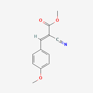 molecular formula C12H11NO3 B1331058 2-氰基-3-(4-甲氧基苯基)丙烯酸甲酯 CAS No. 65576-66-1