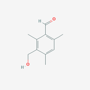 molecular formula C11H14O2 B1331059 3-(羟甲基)-2,4,6-三甲基苯甲醛 CAS No. 137380-49-5