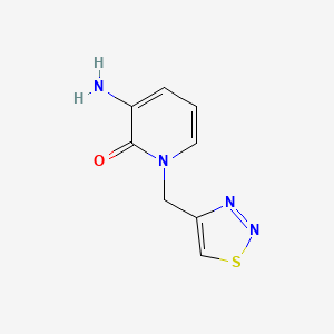 3-Amino-1-[(1,2,3-thiadiazol-4-yl)methyl]-1,2-dihydropyridin-2-one