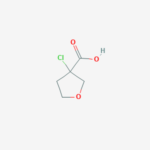 molecular formula C5H7ClO3 B13310612 3-Chlorooxolane-3-carboxylic acid 