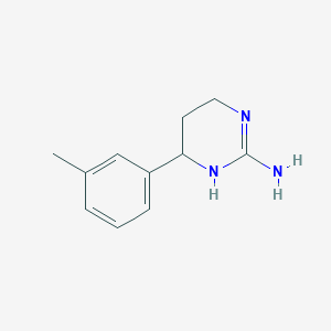 6-(3-Methylphenyl)-1,4,5,6-tetrahydropyrimidin-2-amine