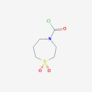 1,1-Dioxo-1lambda6,4-thiazepane-4-carbonylchloride