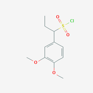 1-(3,4-Dimethoxyphenyl)propane-1-sulfonyl chloride