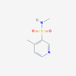 molecular formula C7H10N2O2S B13310739 N,4-Dimethylpyridine-3-sulfonamide 