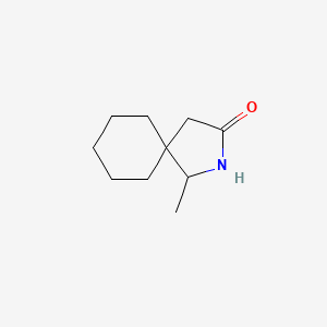 molecular formula C10H17NO B13310752 1-Methyl-2-azaspiro[4.5]decan-3-one 