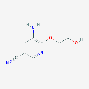 5-Amino-6-(2-hydroxyethoxy)pyridine-3-carbonitrile