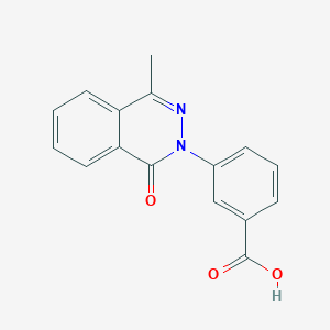 molecular formula C16H12N2O3 B1331077 3-(4-甲基-1-氧代phthalazin-2(1H)-基)苯甲酸 CAS No. 296790-56-2