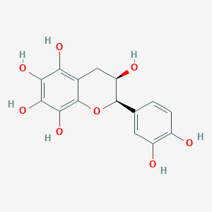 molecular formula C15H14O8 B13310780 Dulcisflavan 