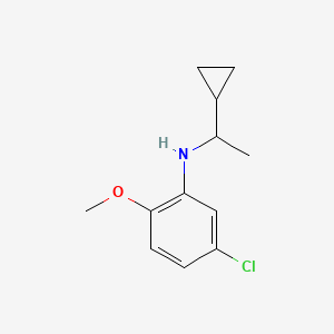 5-chloro-N-(1-cyclopropylethyl)-2-methoxyaniline