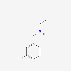 molecular formula C10H14FN B1331085 N-(3-氟苄基)丙-1-胺 CAS No. 90389-86-9