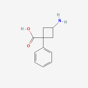 3-Amino-1-phenylcyclobutane-1-carboxylic acid