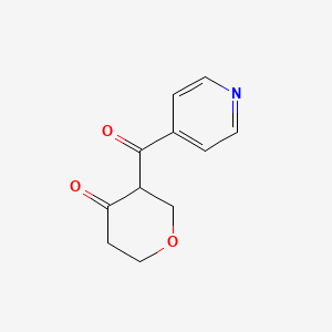 3-(Pyridine-4-carbonyl)oxan-4-one