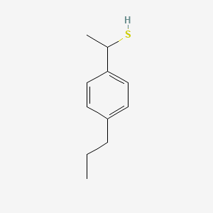 molecular formula C11H16S B13310894 1-(4-Propylphenyl)ethane-1-thiol 