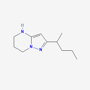 molecular formula C11H19N3 B13310903 2-(Pentan-2-yl)-4H,5H,6H,7H-pyrazolo[1,5-a]pyrimidine 