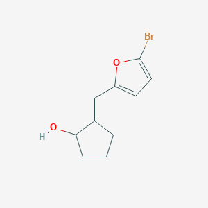 2-[(5-Bromofuran-2-yl)methyl]cyclopentan-1-ol