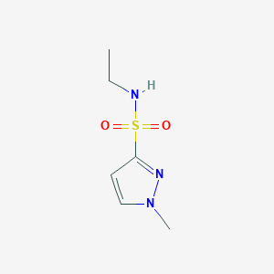 molecular formula C6H11N3O2S B13310916 N-Ethyl-1-methyl-1H-pyrazole-3-sulfonamide 