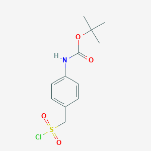 tert-Butyl (4-((chlorosulfonyl)methyl)phenyl)carbamate