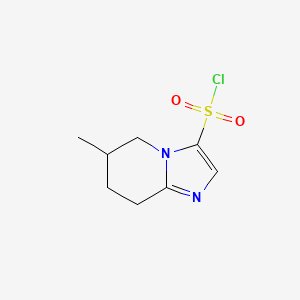 6-methyl-5H,6H,7H,8H-imidazo[1,2-a]pyridine-3-sulfonyl chloride