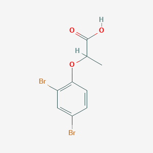 molecular formula C9H8Br2O3 B1331098 2-(2,4-Dibromophenoxy)propanoic acid CAS No. 6965-70-4