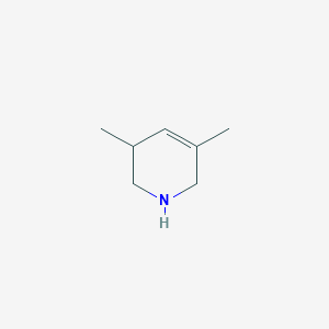 molecular formula C7H13N B13311022 3,5-Dimethyl-1,2,3,6-tetrahydropyridine 