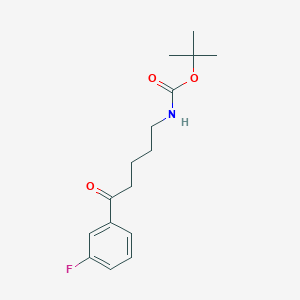 tert-Butyl N-[5-(3-fluorophenyl)-5-oxopentyl]carbamate