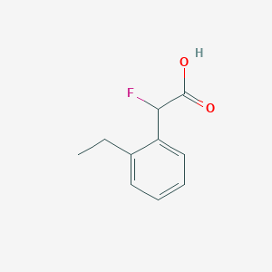 molecular formula C10H11FO2 B13311095 2-(2-Ethylphenyl)-2-fluoroacetic acid 