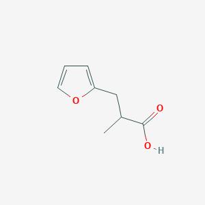 molecular formula C8H10O3 B1331110 3-(Furan-2-yl)-2-methylpropanoic acid CAS No. 6969-36-4