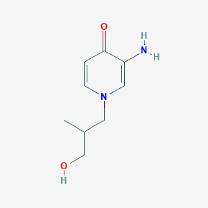 3-Amino-1-(3-hydroxy-2-methylpropyl)-1,4-dihydropyridin-4-one