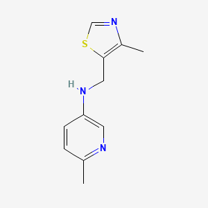 6-Methyl-N-[(4-methyl-1,3-thiazol-5-yl)methyl]pyridin-3-amine