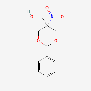 molecular formula C11H13NO5 B1331112 (5-硝基-2-苯基-1,3-二氧杂环-5-基)甲醇 CAS No. 51430-71-8