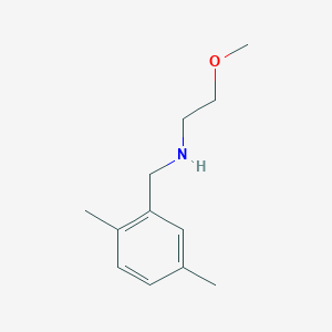 molecular formula C12H19NO B13311125 [(2,5-Dimethylphenyl)methyl](2-methoxyethyl)amine 