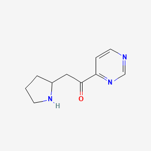 1-(Pyrimidin-4-yl)-2-(pyrrolidin-2-yl)ethan-1-one