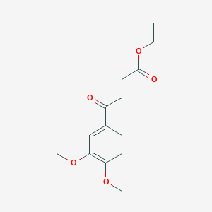 molecular formula C14H18O5 B1331114 4-(3,4-二甲氧基苯基)-4-氧代丁酸乙酯 CAS No. 56872-60-7