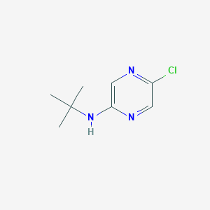 molecular formula C8H12ClN3 B13311140 N-tert-Butyl-5-chloropyrazin-2-amine 