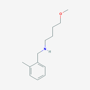 molecular formula C13H21NO B13311141 (4-Methoxybutyl)[(2-methylphenyl)methyl]amine 