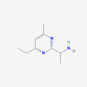 1-(4-Ethyl-6-methylpyrimidin-2-YL)ethan-1-amine