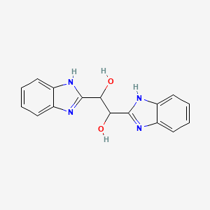 molecular formula C16H14N4O2 B1331117 1,2-双(1H-苯并咪唑-2-基)乙烷-1,2-二醇 CAS No. 3314-32-7