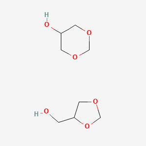 molecular formula C8H16O6 B1331118 1,3-二噁烷-5-醇；1,3-二氧杂环丁烷-4-基甲醇 CAS No. 99569-11-6