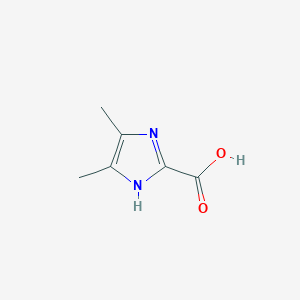 molecular formula C6H8N2O2 B13311196 4,5-dimethyl-1H-imidazole-2-carboxylic acid 