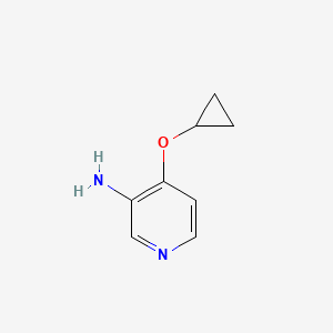 molecular formula C8H10N2O B13311210 4-Cyclopropoxypyridin-3-amine 